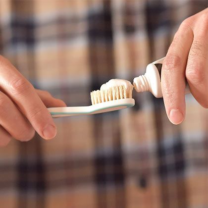 Toothpaste and toothbrush